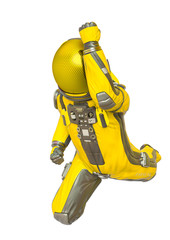 astronaut explorer mega punch in white background