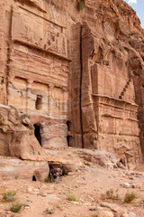 Royal Tombs Burial Chambers of Petra in Jordan