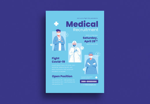 Medical Recruitment Flyer Layout