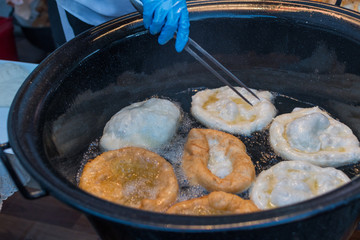 Homemade traditional hungarian dish named 