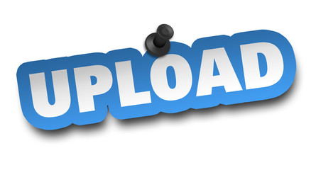 upload concept 3d illustration isolated
