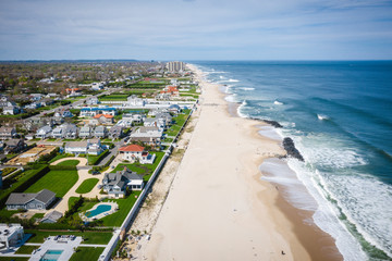 Aerial of Deal New Jersey During Covid19 Pandemic