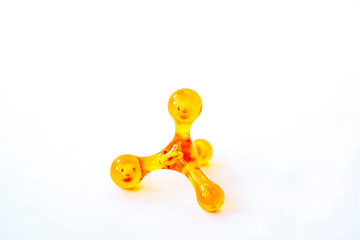 Massager for acupressure. Massage is detailed.