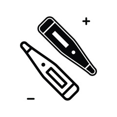thermometer flat icon vector logo design trendy