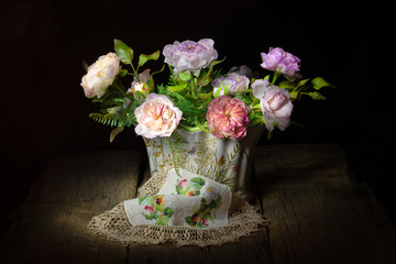 bouquet of flowers in a vase
