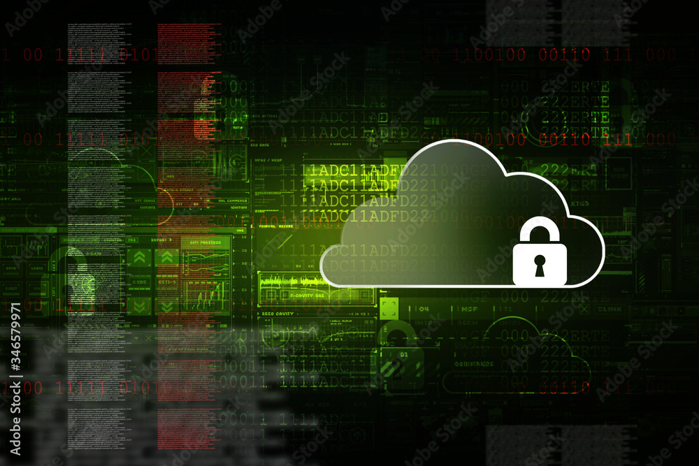 Poster 2d rendering cloud computing, security
