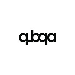 qubqa letter original monogram logo design