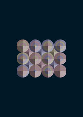 Colour Dots Universe Logo art design illustration