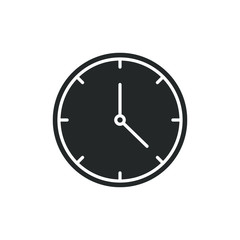 Single icon of a clock vector illustration