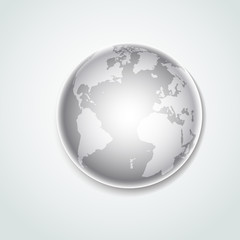 Globe or world concept modern design. Vector illustration