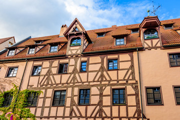 Historisches Fachwerkhaus in Nürnberg - Altstadt am Trödelmarkt