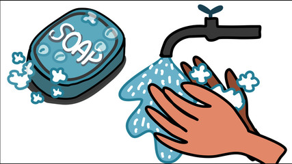 wash your hands with soap