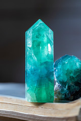 Macro of mineral stone. Natural gemstones. Gemstones are full of healing energy and good vibes.