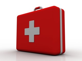Obraz premium 3d rendering First aid kit