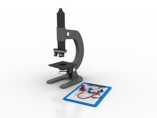 3d rendering of Coronavirus blood test ,Test tube with Coronavirus positive blood 2019-nCoV Wuhan, China