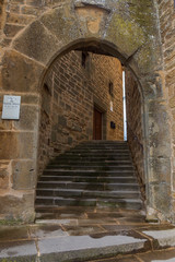 city ​​of ujue in navarra, spain.