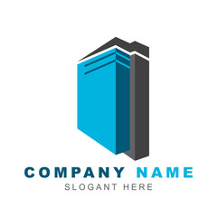 Real Estate logo vector design template. Modern architecture building icon shapes of city symbol can use for company brand, property agent, rental apartment, clean and construction service.