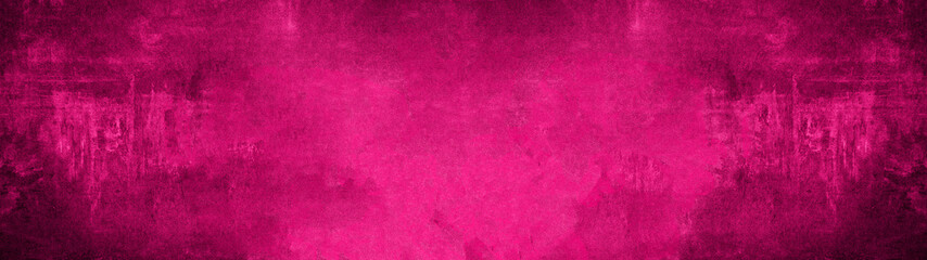 Pink black magenta stone concrete paper texture background panorama banner long, with space for text 