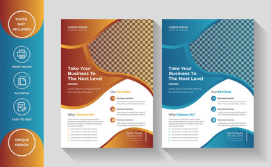 Corporate Business Flyer Template design, Business abstract vector template, Brochure design, cover modern layout, annual report, poster, flyer in A4