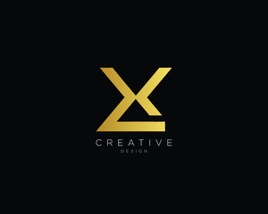 Alphabet letter LX Logo Design Icon

