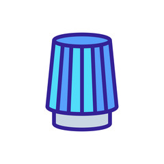 cylindrical air filter icon vector. cylindrical air filter sign. color symbol illustration