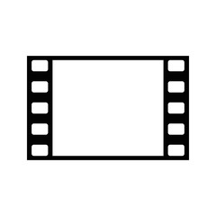 Simple minimalist movie frame symbol