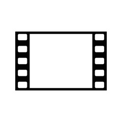 Simple minimalist movie frame symbol