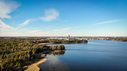 Vuosaari suburbs in Helsinki, Finland.