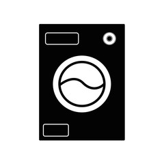 Washing machine minimalist vector icon