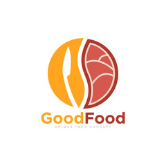 Healthy Food Logo Design Vector