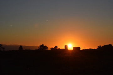 puesta de sol en Asturias
