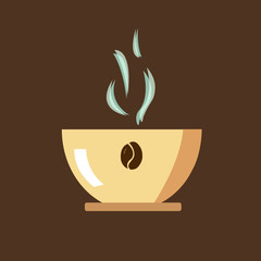 cup of coffee with beans