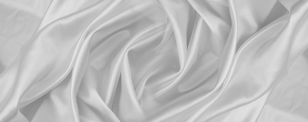 Obraz premium Białe jedwabne linie