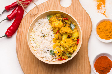 Aloo gobi Indian Vegetarian Vegetable Dish