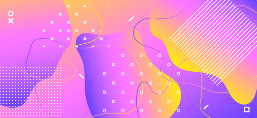 Yellow Liquid Motion. Summer Digital Decoration. 