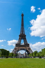 View of the famous Tour Eiffel, Paris, France.