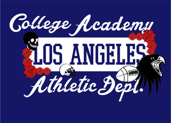 California eagle print and embroidery graphic design vector art