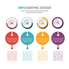 Infographic template design. Business presentation 