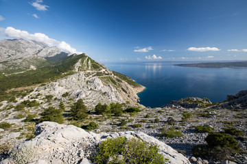 Obraz premium Amazing view from the mountain, Dalmatia, Croatia