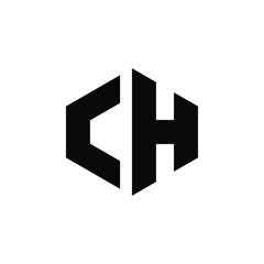 Letter CH logo design icon template