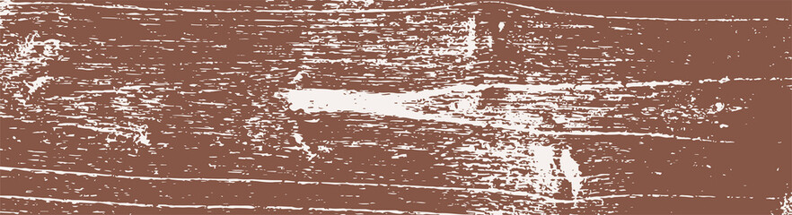 Wood grain background pattern. Vector grunge cracks texture overlay. 
