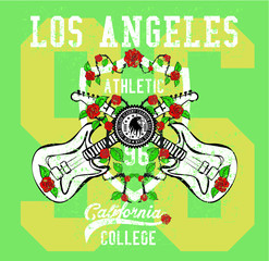 Fototapeta premium California graphic design vector art