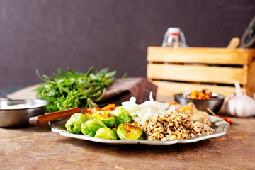vegetables with chicken