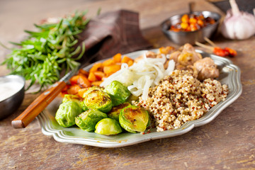 vegetables with chicken