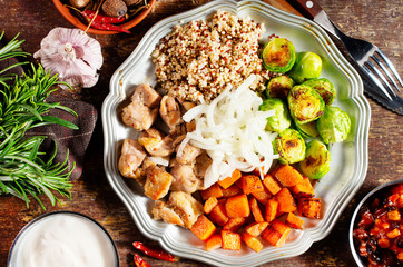 vegetables with chicken