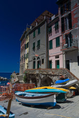 Riomaggiore, Wioska w skałach - Cinque Terre, Liguria, Włochy  © Mariusz Konopnicki