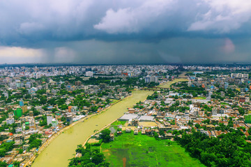 Aerial view of a city