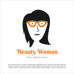 Logo Beauty woman for spa and cosmetic brand