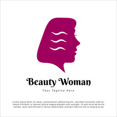 Logo Beauty woman for spa and cosmetic brand