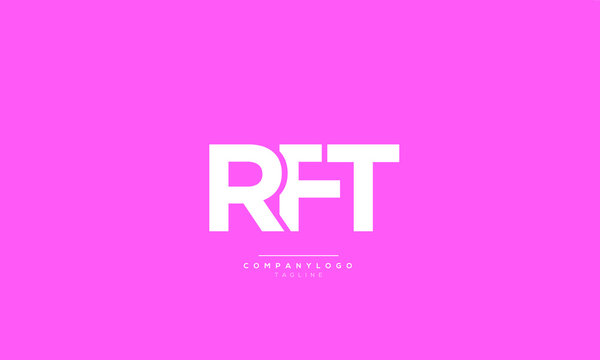 RFT Letter Logo Alphabet Design Icon Vector Symbol